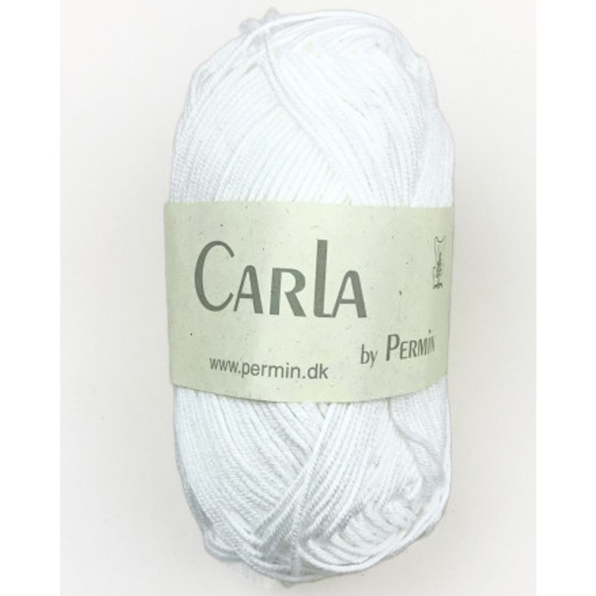 Permin Carla Garn 01 - Hvid