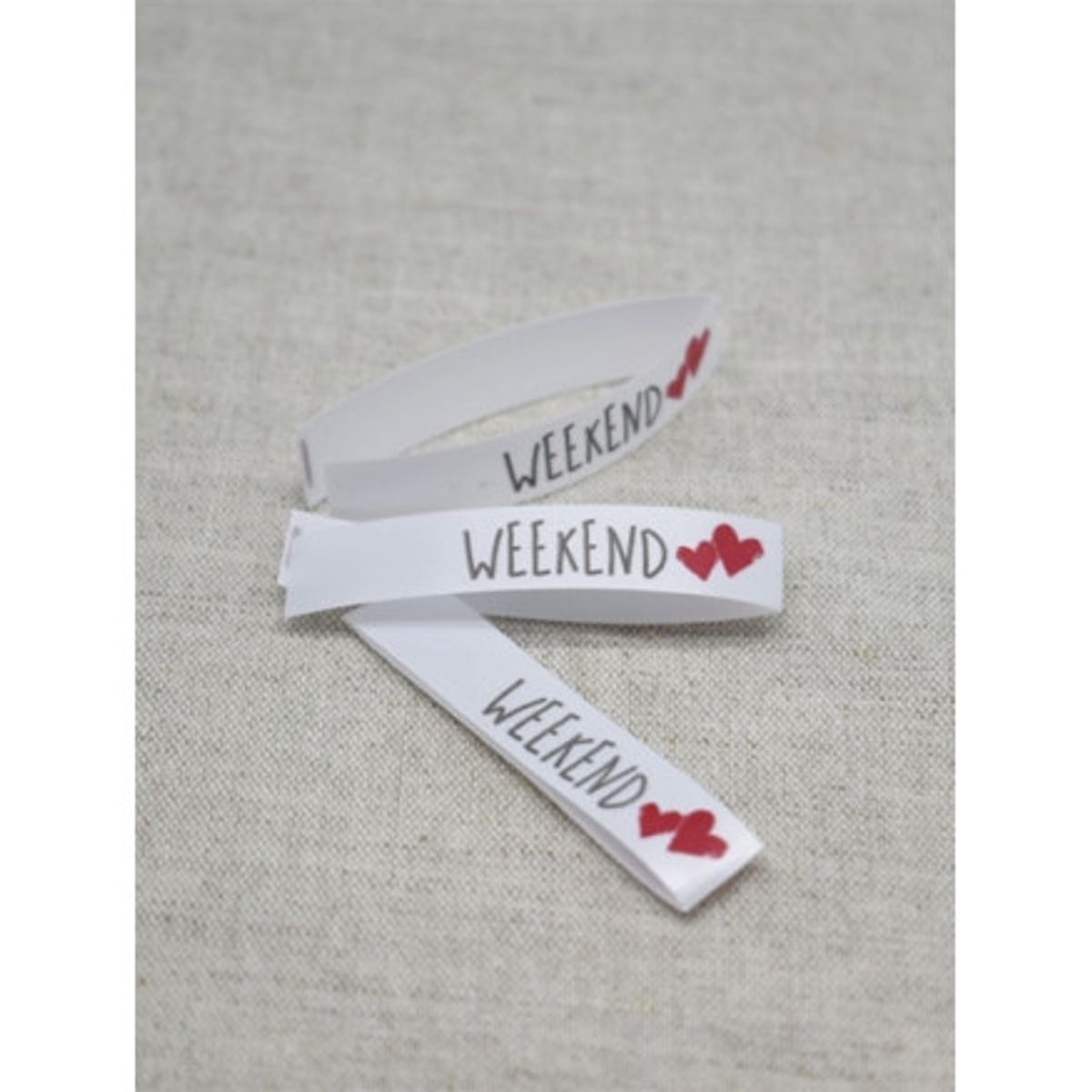 Label Weekend Hvid - 5 stk