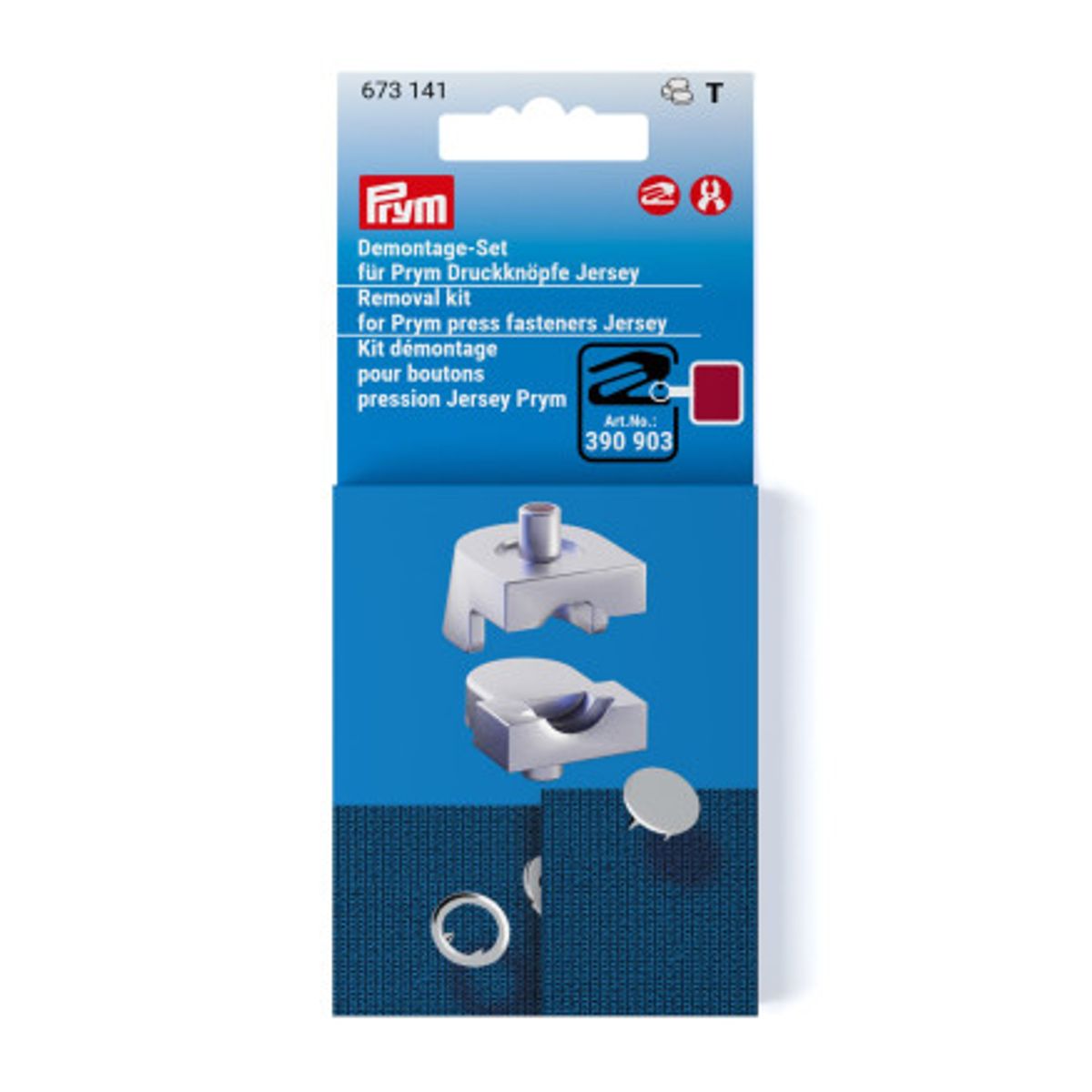 Prym Afmonterings Kit Af Jersy Trykknap 8 + 10 mm