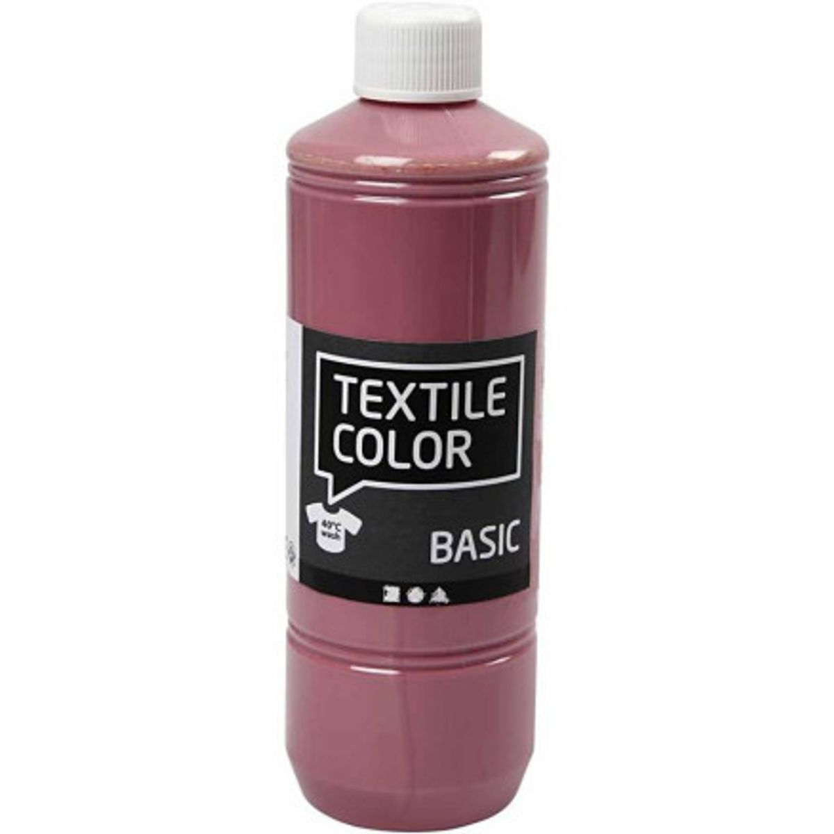 Textile Color, mørk rosa, 500ml/ 1 fl.