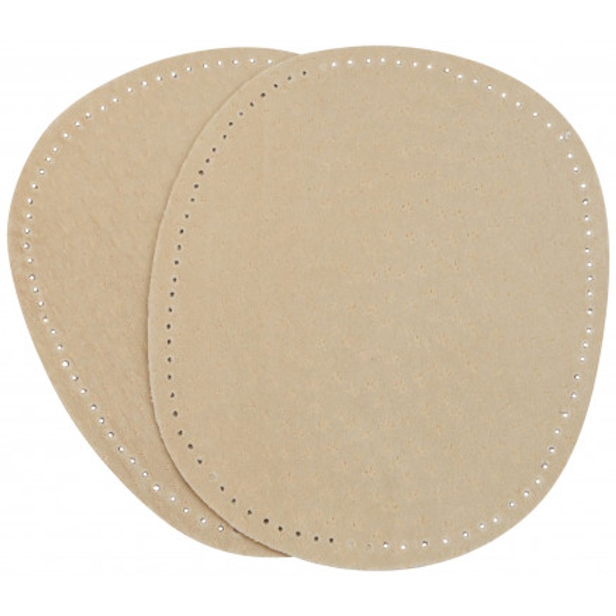 Albuelapper Ruskind Oval Beige 10,5x13,2cm - 2 stk