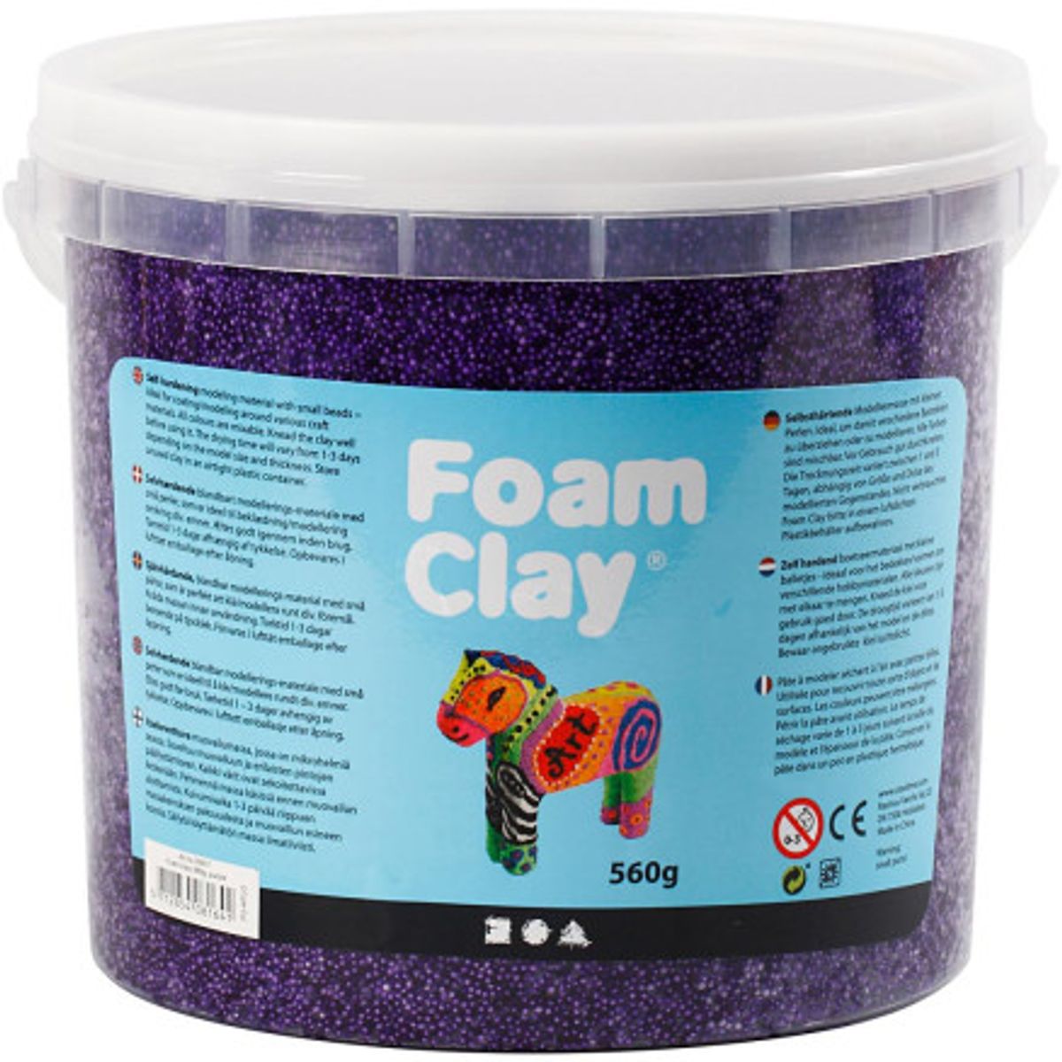 Foam Clay ®, lilla, 560g/ 1 spand