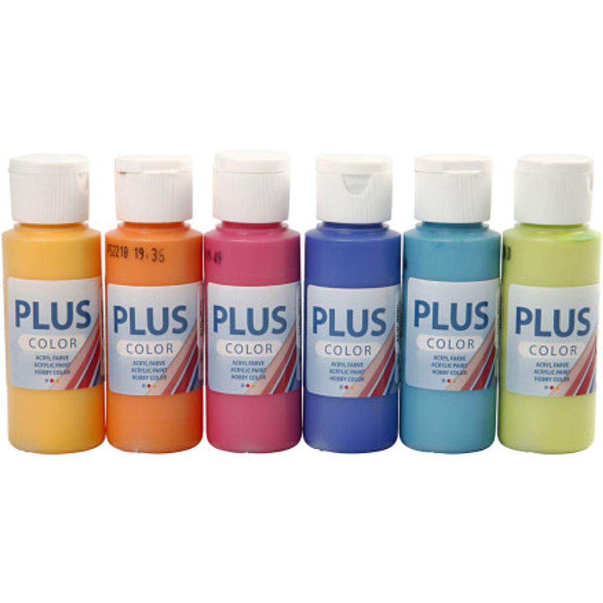 Plus Color Hobbymaling, colorful, 6x60ml/ 1 pk.