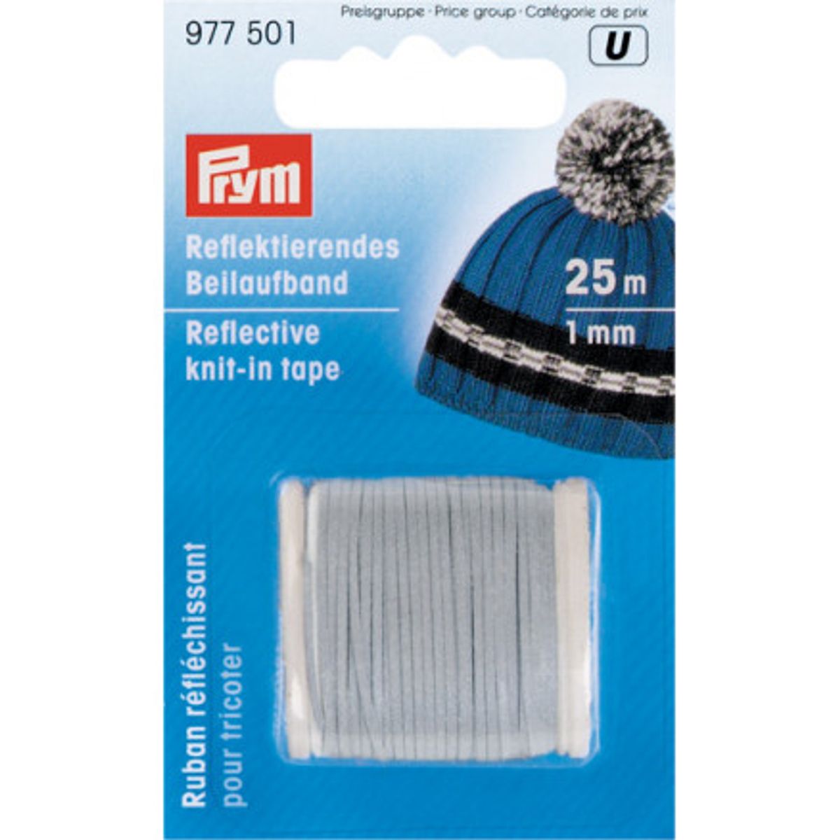 Prym Refleksgarn / Reflekstråd 1mm 25m