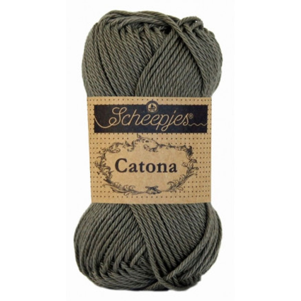 Scheepjes Catona Garn Unicolor 387 Dark Olive