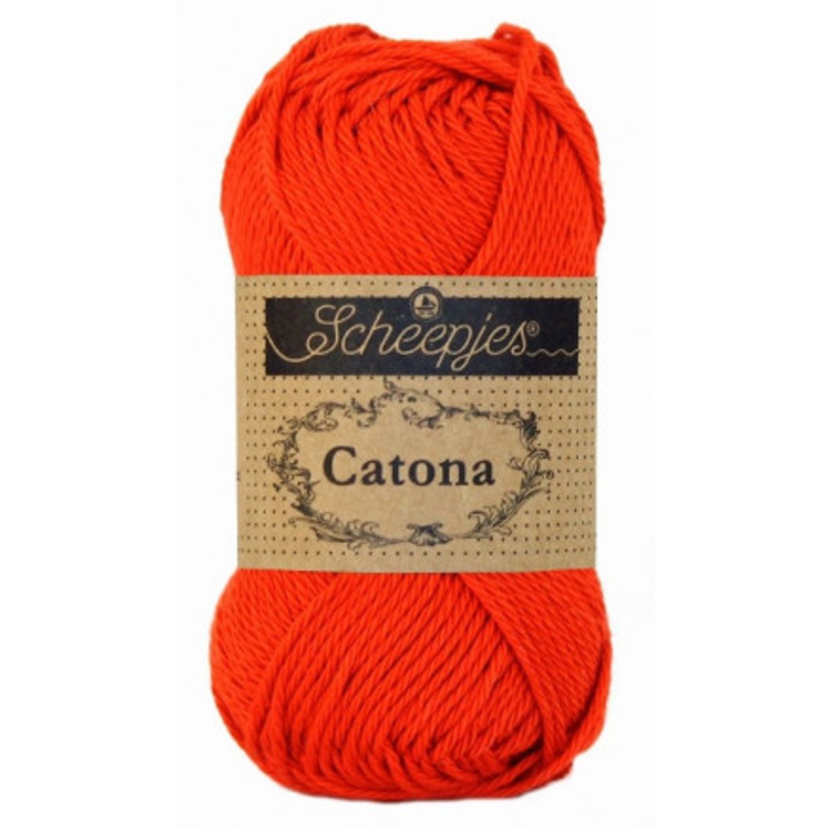 Scheepjes Catona Garn Unicolor 390 Poppy Rose