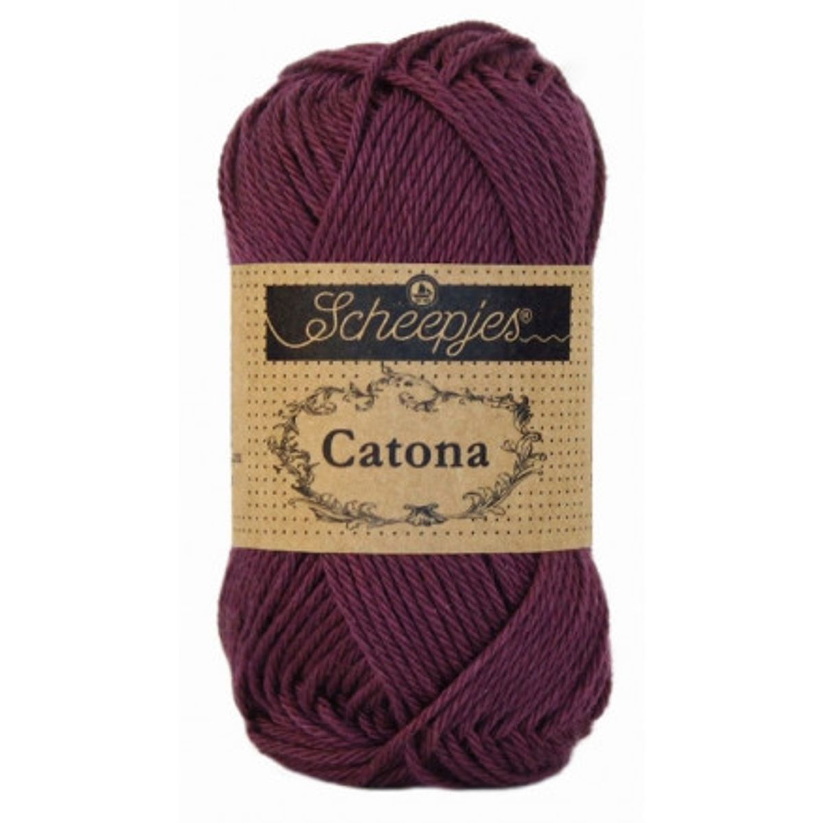 Scheepjes Catona Garn Unicolor 394 Shadow Purple