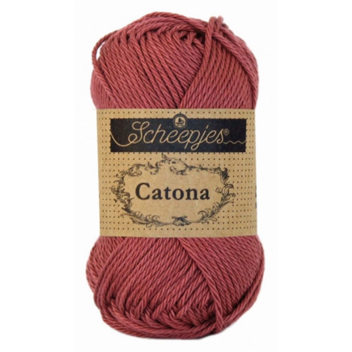 Scheepjes Catona Garn Unicolor 396 Rose Wine