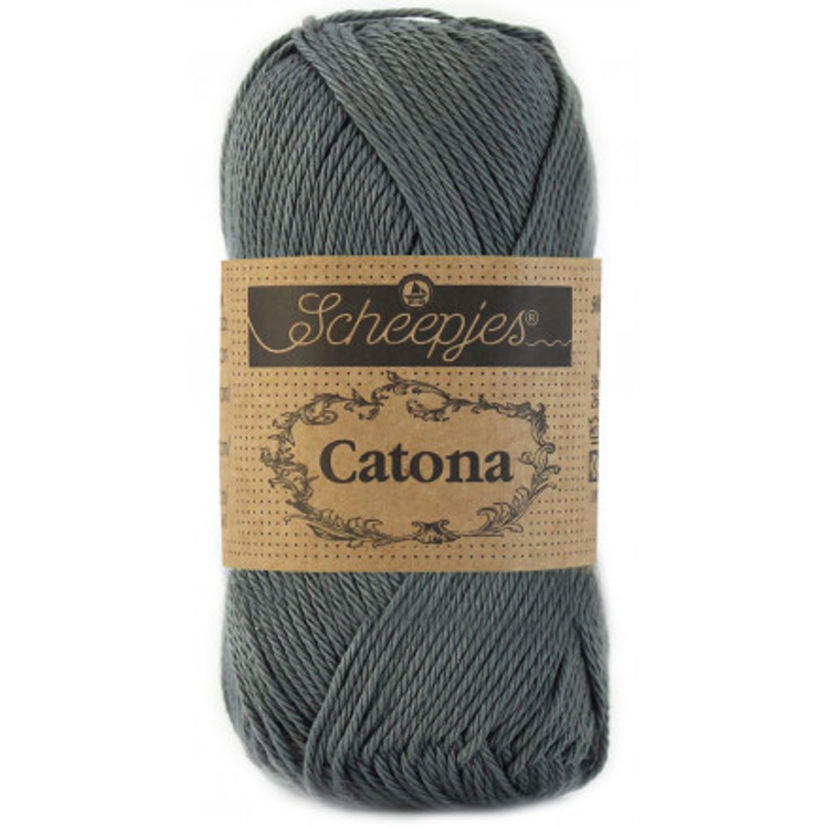 Scheepjes Catona Garn Unicolor 501 Anthracite