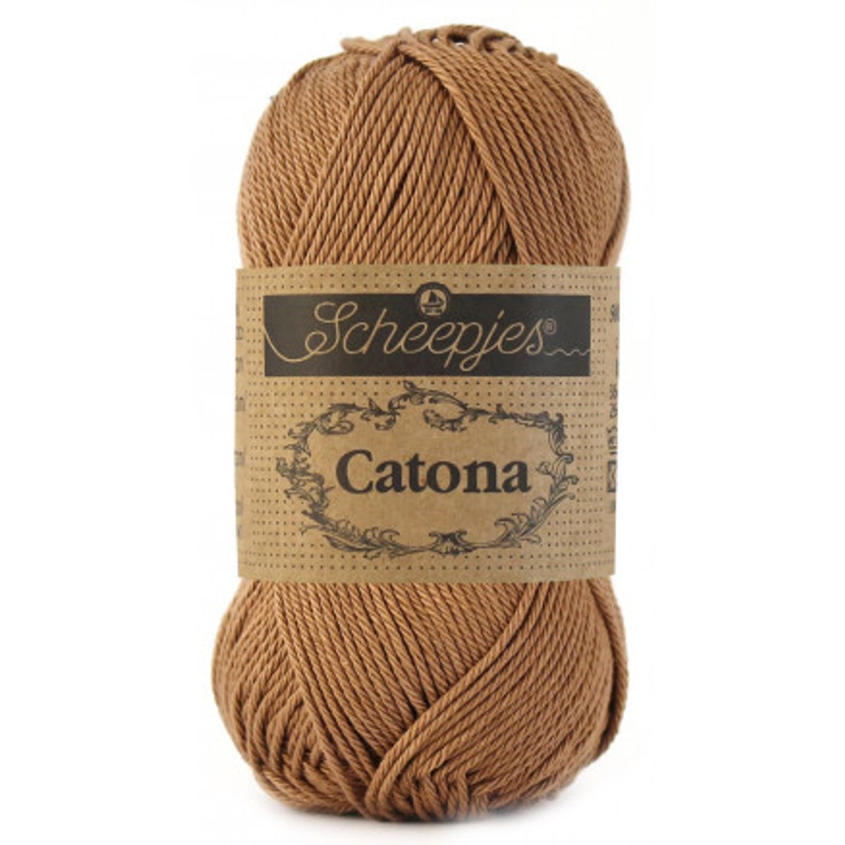 Scheepjes Catona Garn Unicolor 503 Hazelnut