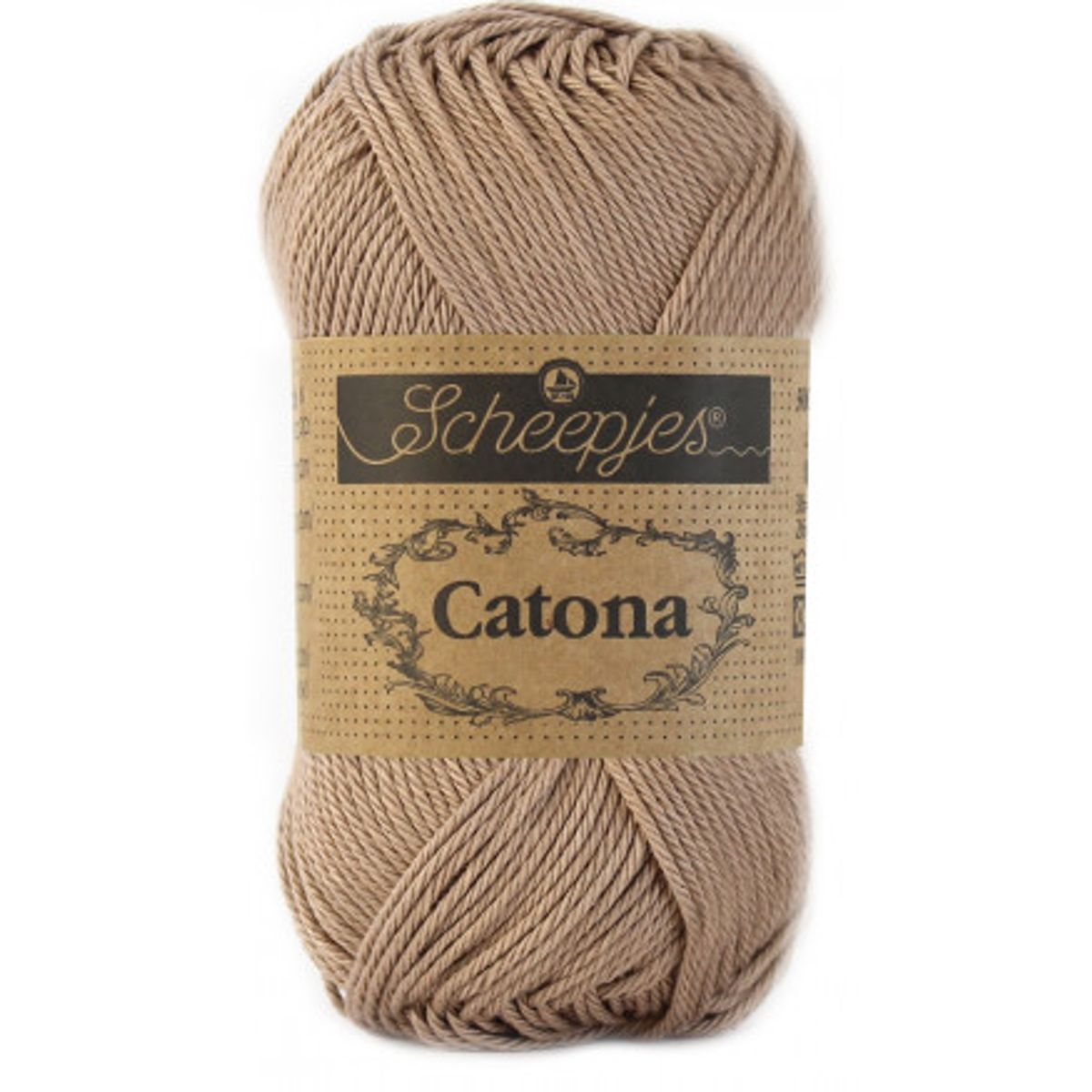 Scheepjes Catona Garn Unicolor 506 Caramel