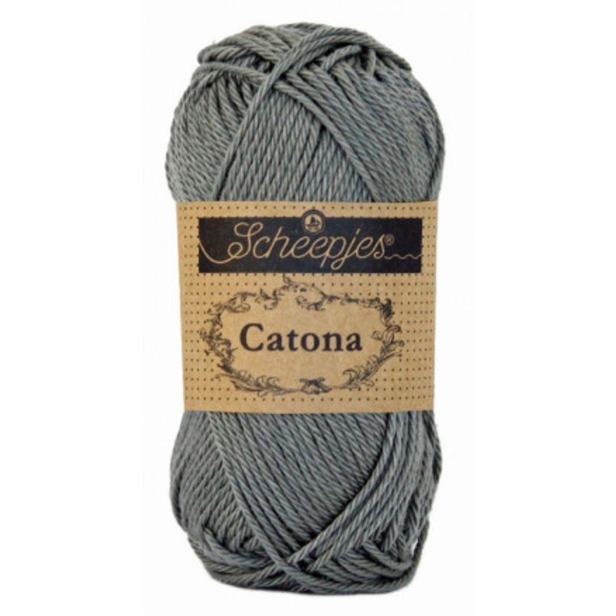 Scheepjes Catona Garn Unicolor 242 Metal Grey