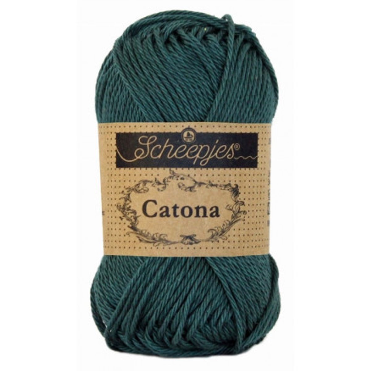 Scheepjes Catona Garn Unicolor 244 Spruce