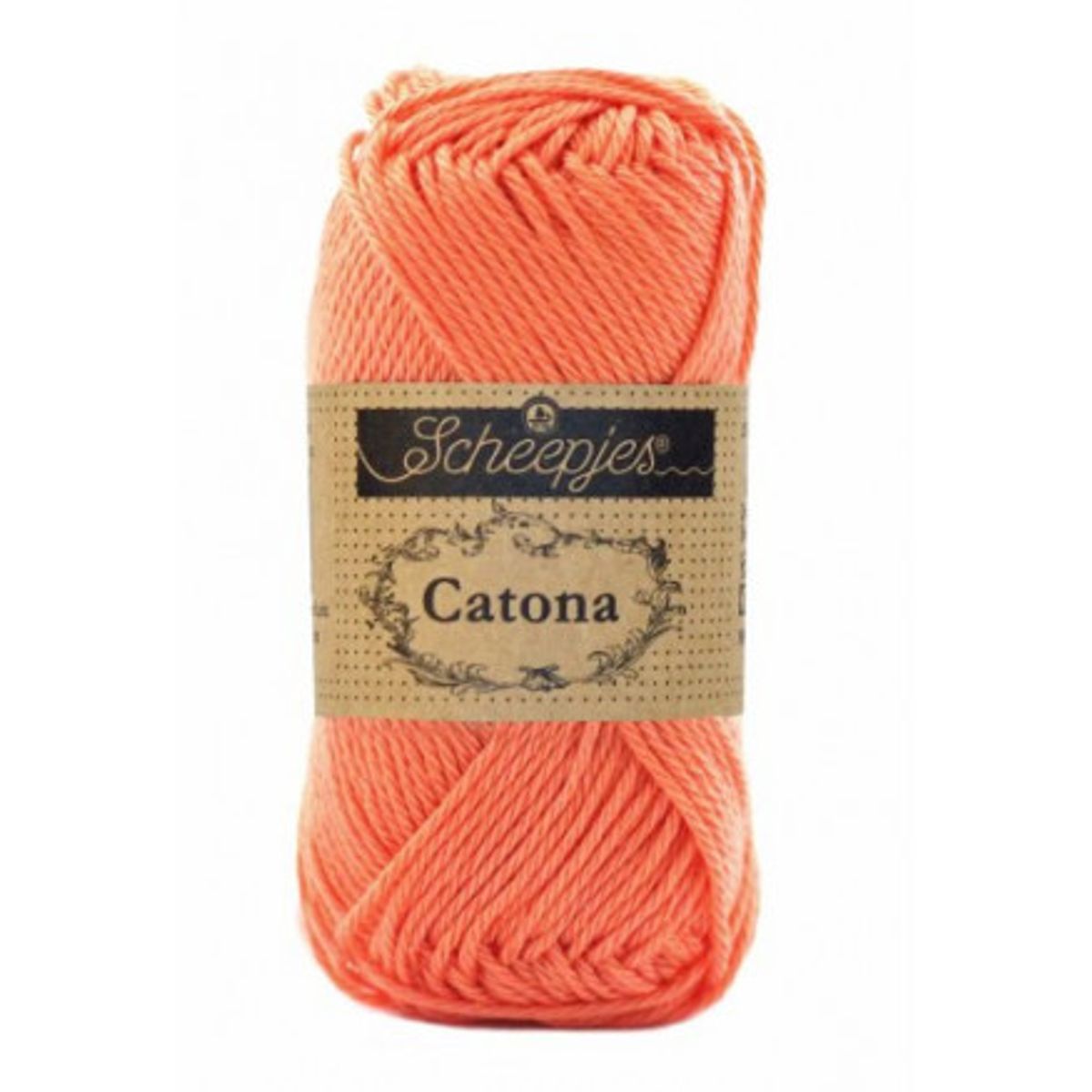 Scheepjes Catona Garn Unicolor 410 Rich Coral