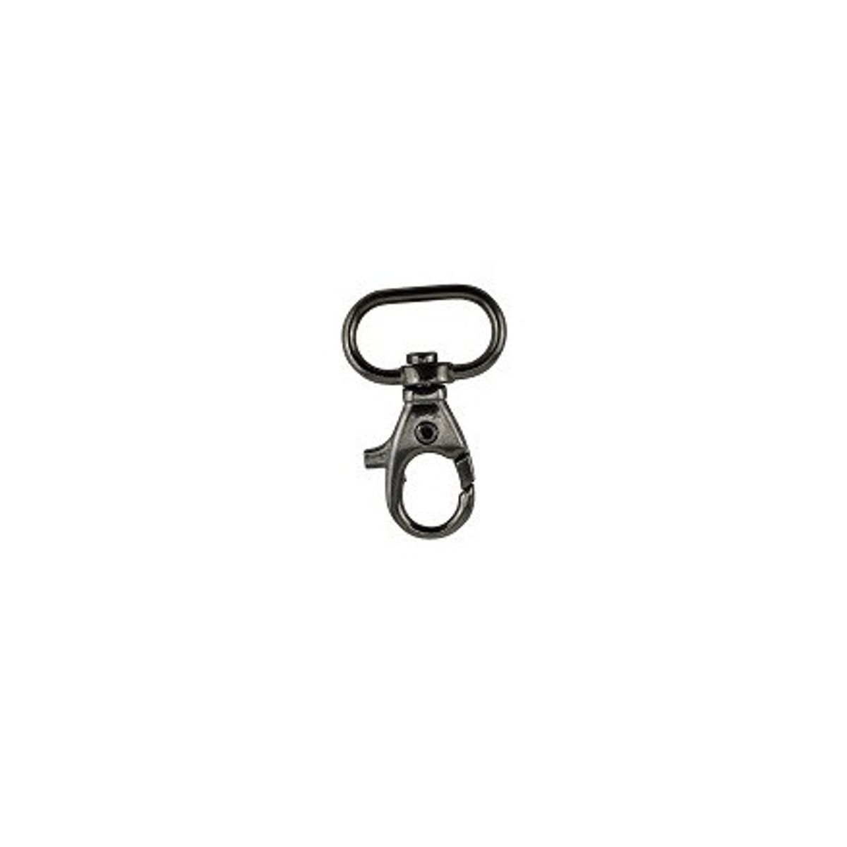 Karabinhage Gun metal 42x20mm - 1 stk