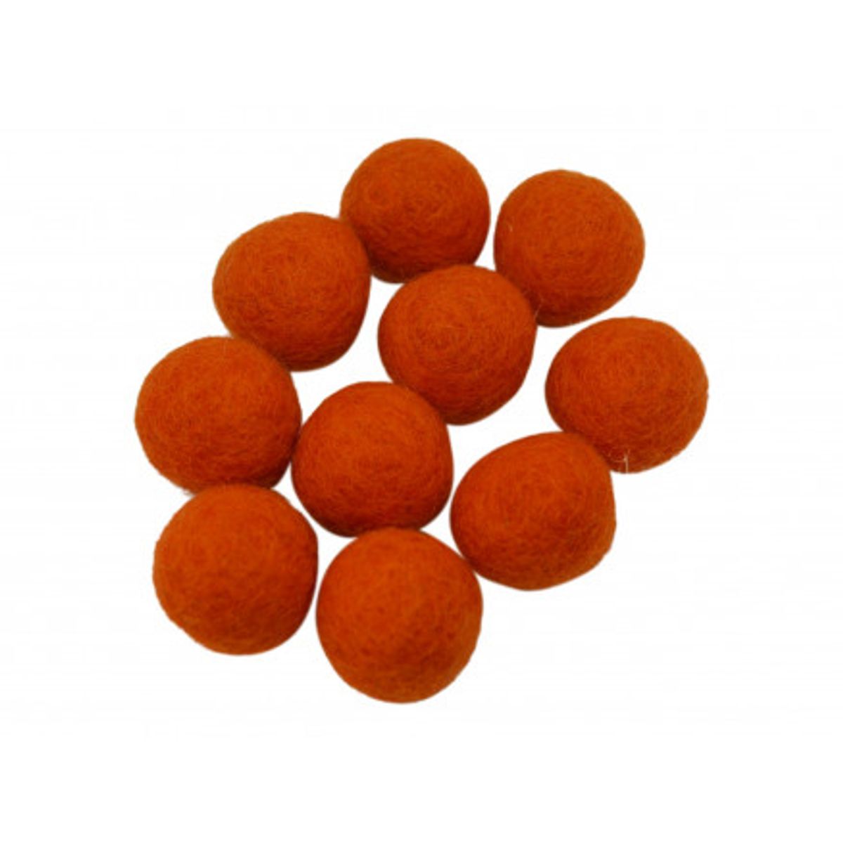 Filtkugler 10mm Orange R7 - 10 stk