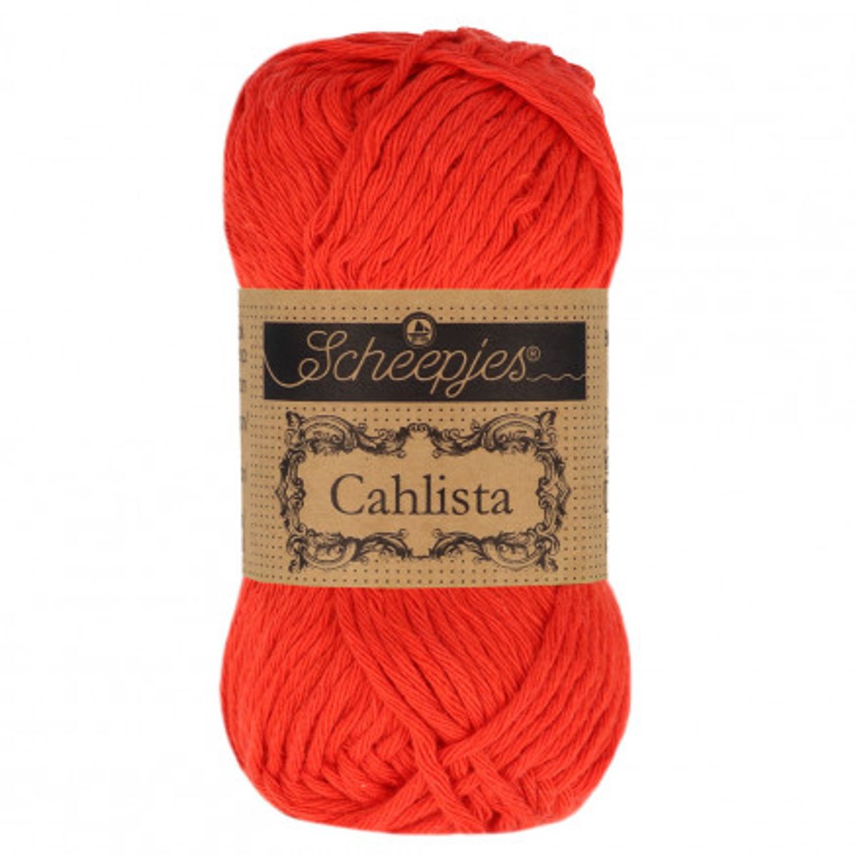 Scheepjes Cahlista Yarn Unicolor 390 Poppy Rose