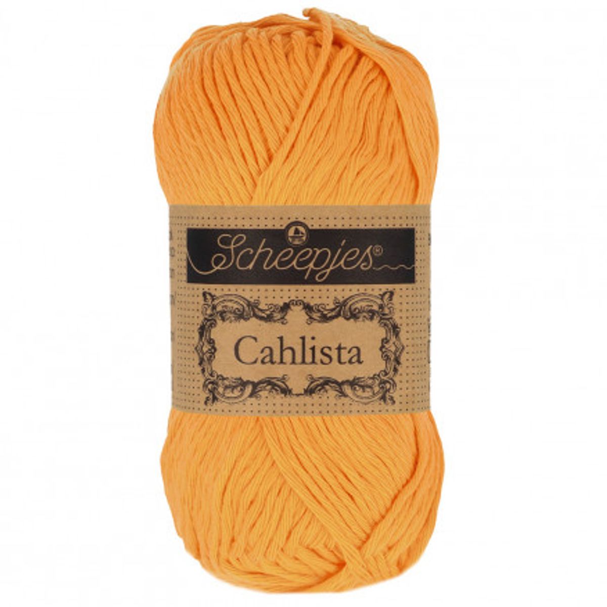 Scheepjes Cahlista Yarn Unicolor 411 Sweet Orange