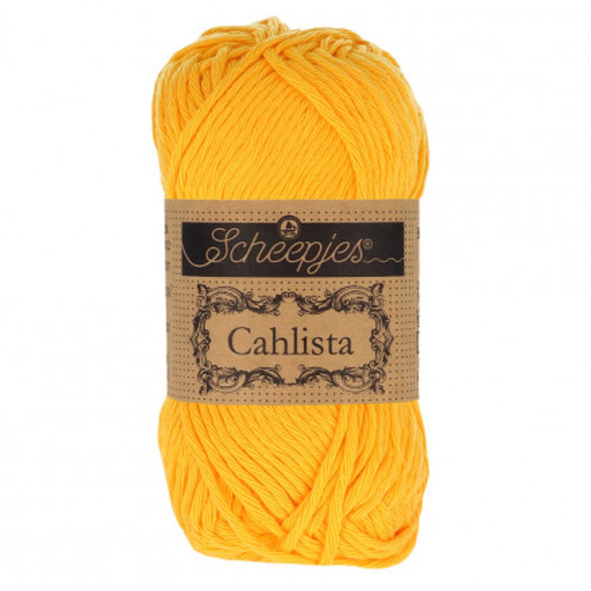 Scheepjes Cahlista Yarn Unicolor 208 Yellow Gold