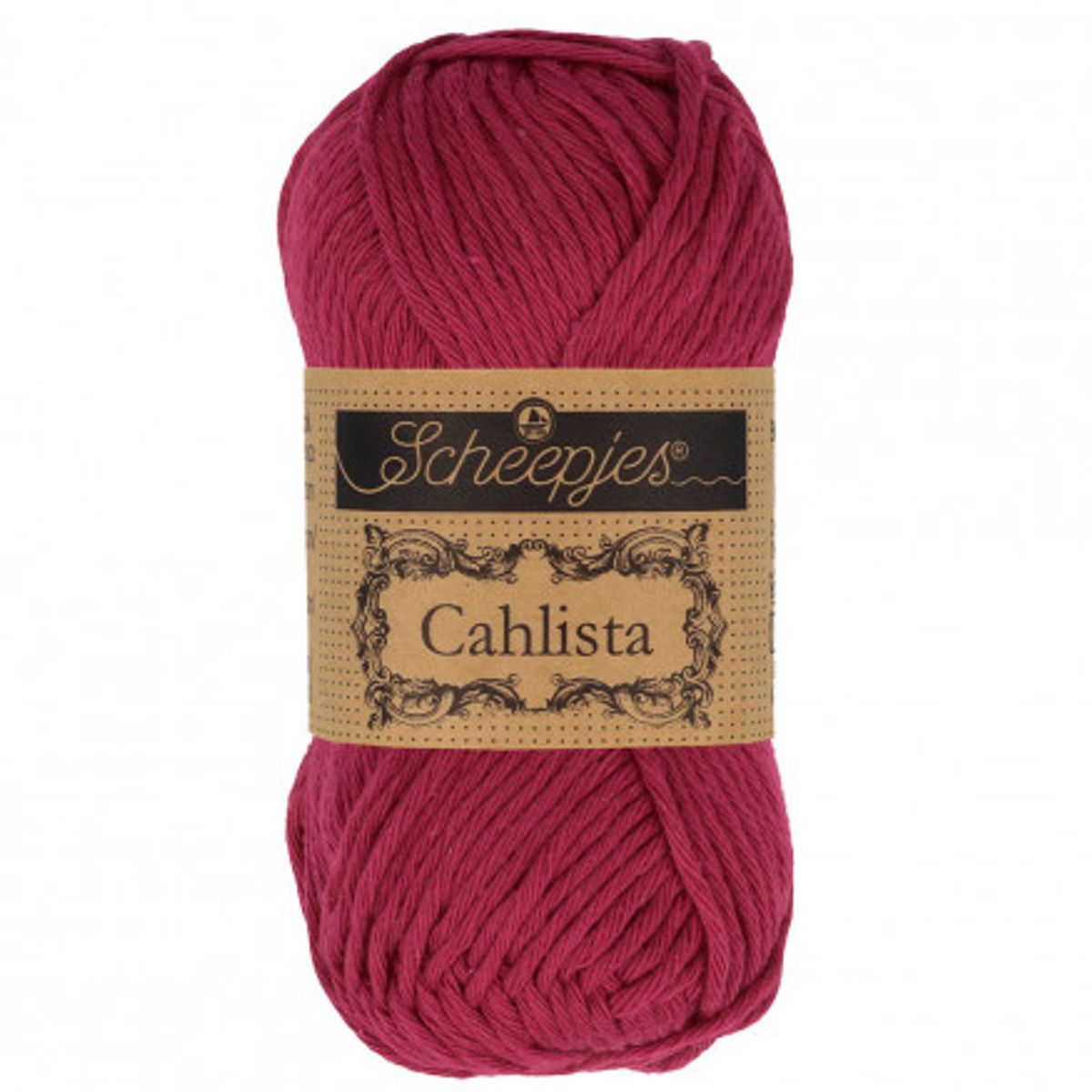 Scheepjes Cahlista Yarn Unicolor 517 Ruby