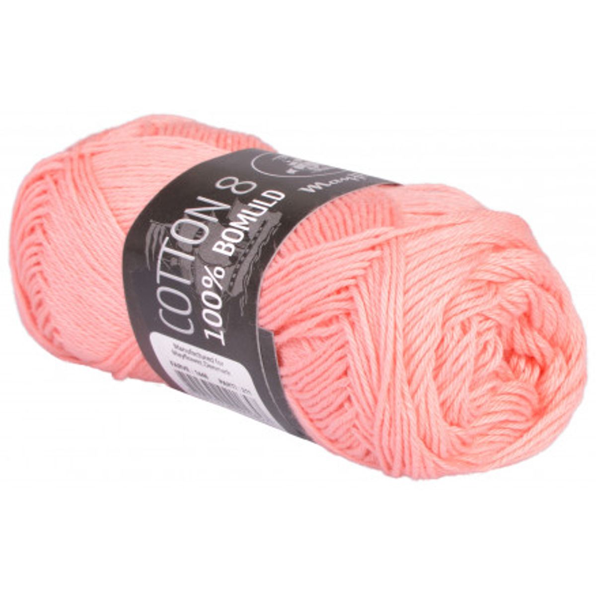 Mayflower Cotton 8/4 Garn Unicolor 1448 Lys Fersken