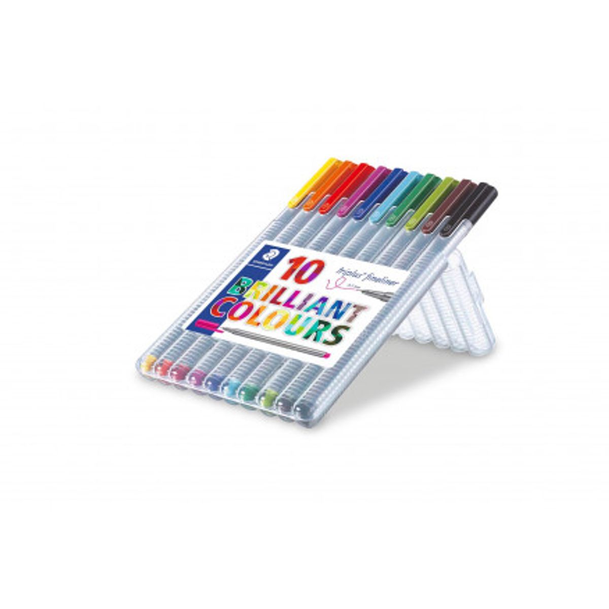 Staedtler Triplus Fineliner Tuscher/Tusser Ass. farver 0,3mm - 10 stk