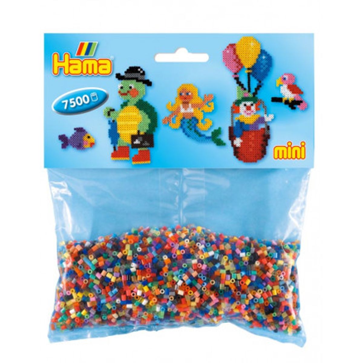 Hama Mini Perler 583 Mix Pose 47 Ass. farver - 7.500 stk