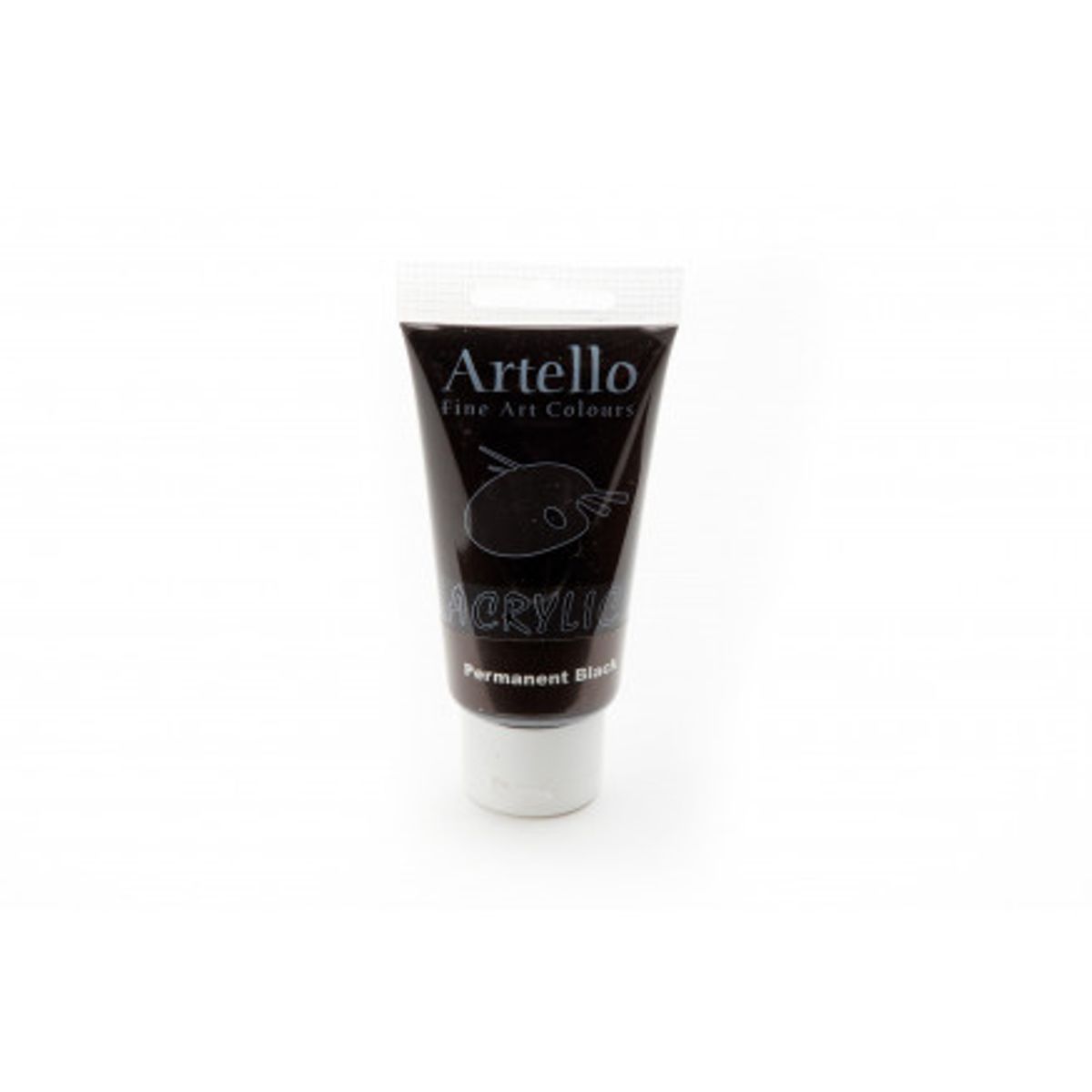 Artello Akrylmaling/Kunstnerfarve Sort 75ml