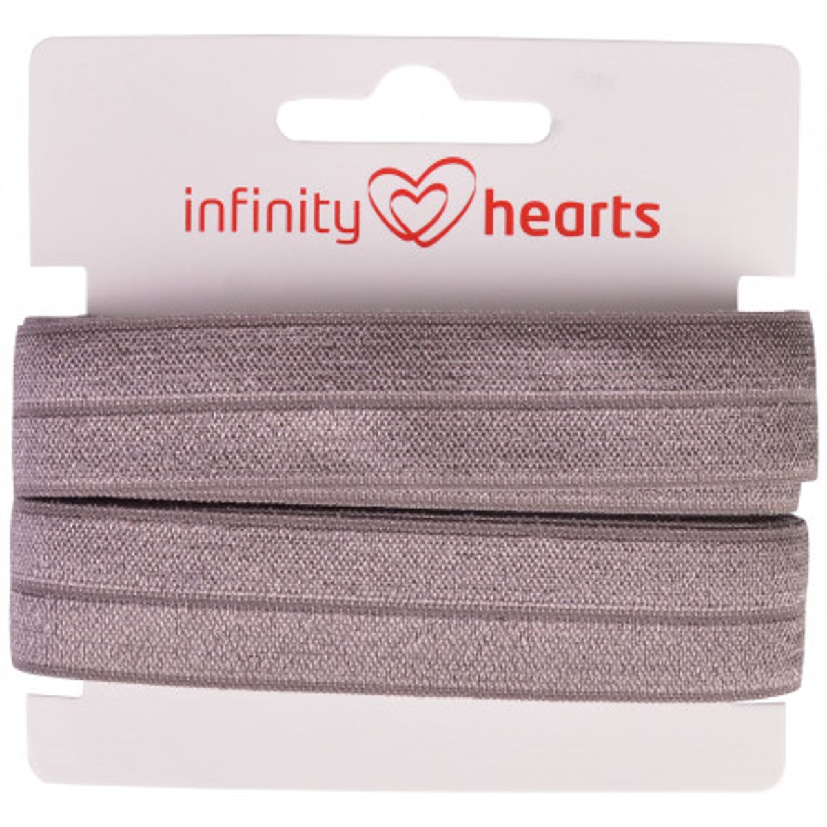 Infinity Hearts Foldeelastik 20mm 017 Mørkegrå - 5m