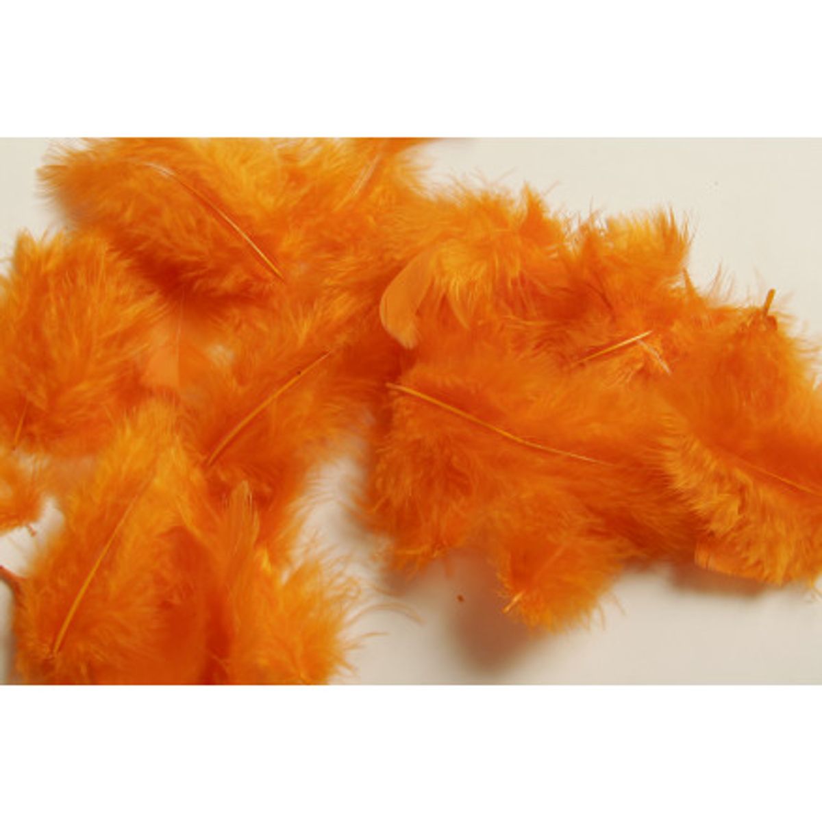 Fjer/Dun Orange 5-8cm - ca. 7g