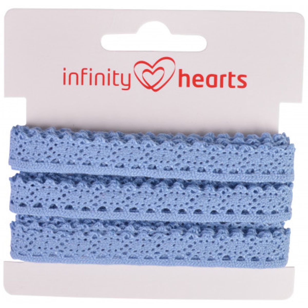 Infinity Hearts Blondebånd Polyester 11mm 05 Blå - 5m