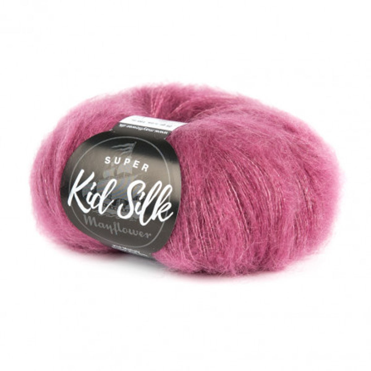 Mayflower Super Kid Silk Garn Unicolor 16 Mørk Rosa