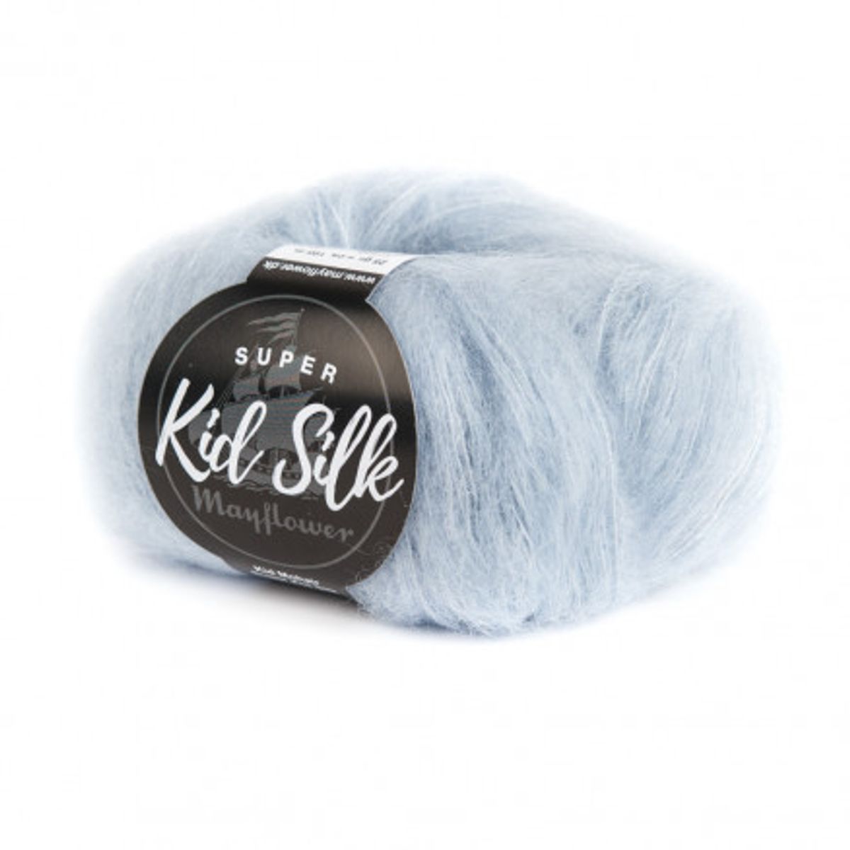 Mayflower Super Kid Silk Garn Unicolor 29 Pastelblå