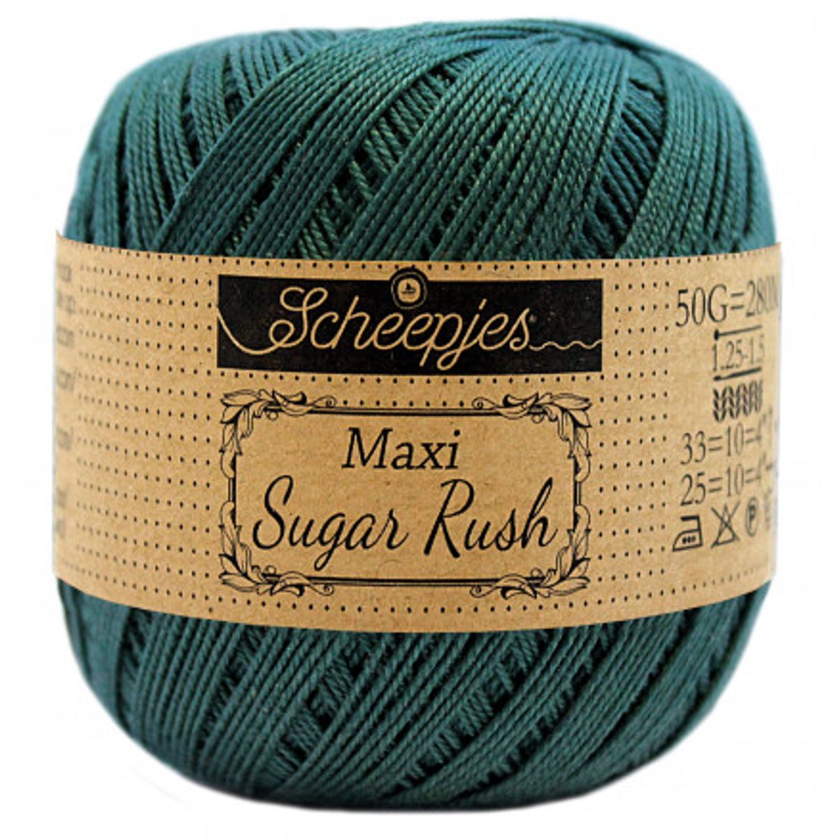 Scheepjes Maxi Sugar Rush Garn Unicolor 244 Spruce