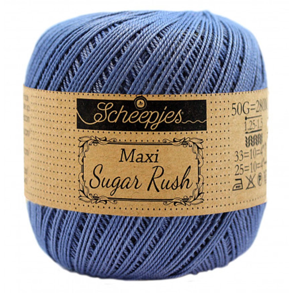 Scheepjes Maxi Sugar Rush Garn Unicolor 261 Capri Blue