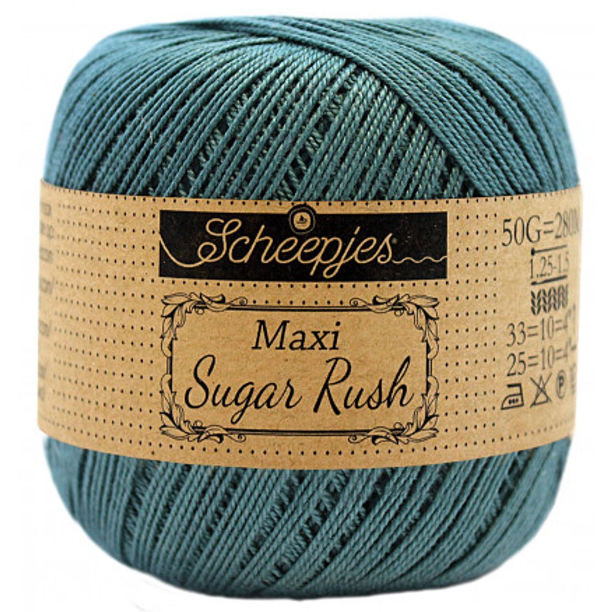 Scheepjes Maxi Sugar Rush Garn Unicolor 391 Deep Ocean