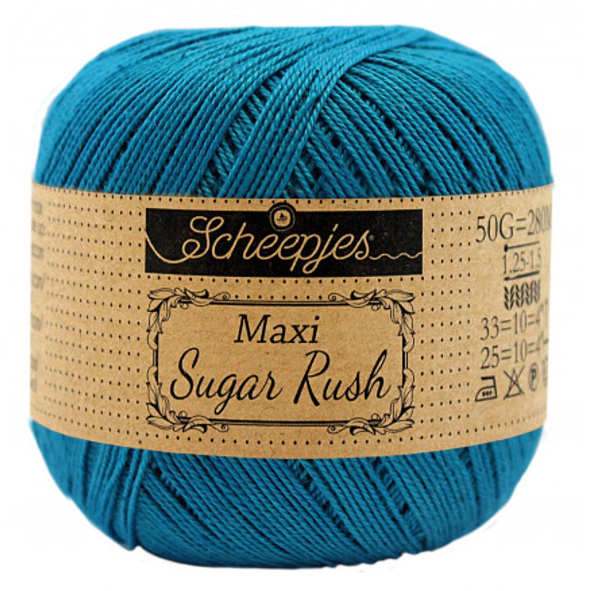 Scheepjes Maxi Sugar Rush Garn Unicolor 400 Petron Blue