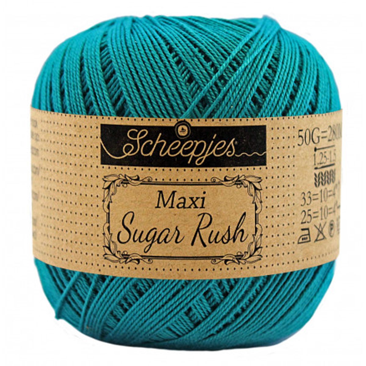 Scheepjes Maxi Sugar Rush Garn Unicolor 401 Dark Teal