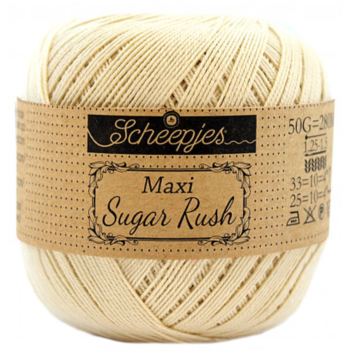 Scheepjes Maxi Sugar Rush Garn Unicolor 404 English Tea