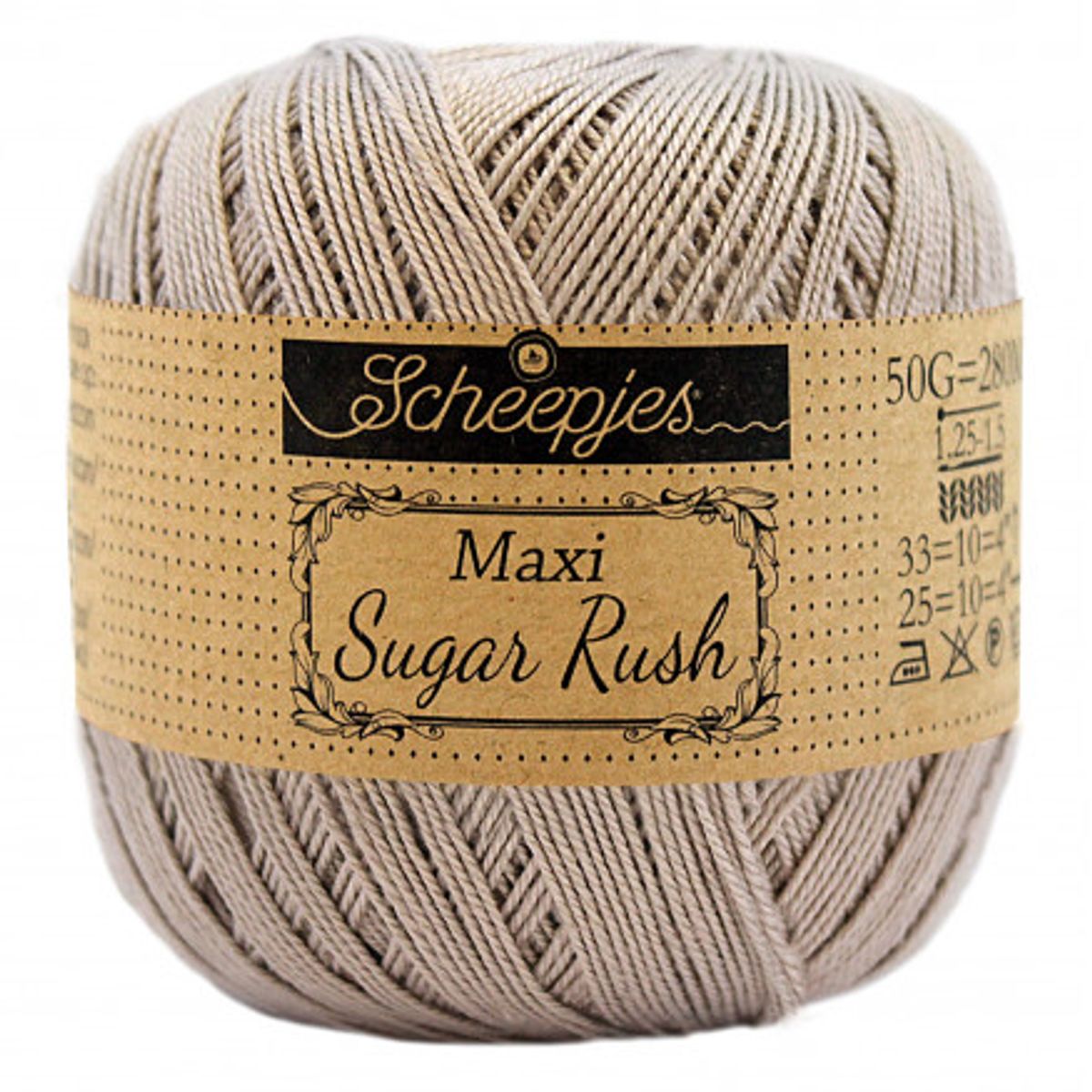 Scheepjes Maxi Sugar Rush Garn Unicolor 406 Soft Beige