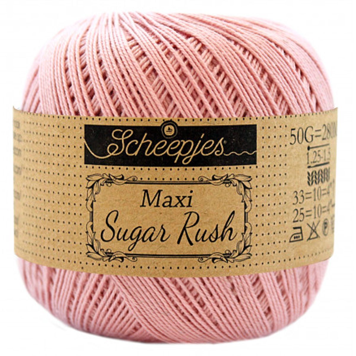 Scheepjes Maxi Sugar Rush Garn Unicolor 408 Old Rosa