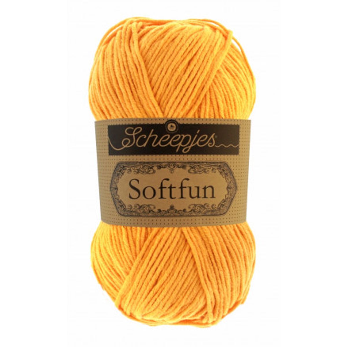 Scheepjes Softfun Garn Unicolor 2610 Lys Orange