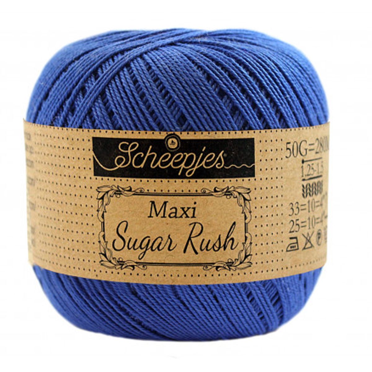 Scheepjes Maxi Sugar Rush Garn Unicolor 201 Electric Blue