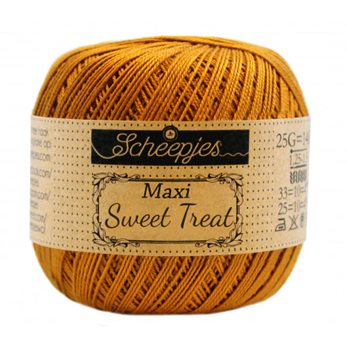 Scheepjes Maxi Sweet Treat Garn Unicolor 383 Ginger Gold