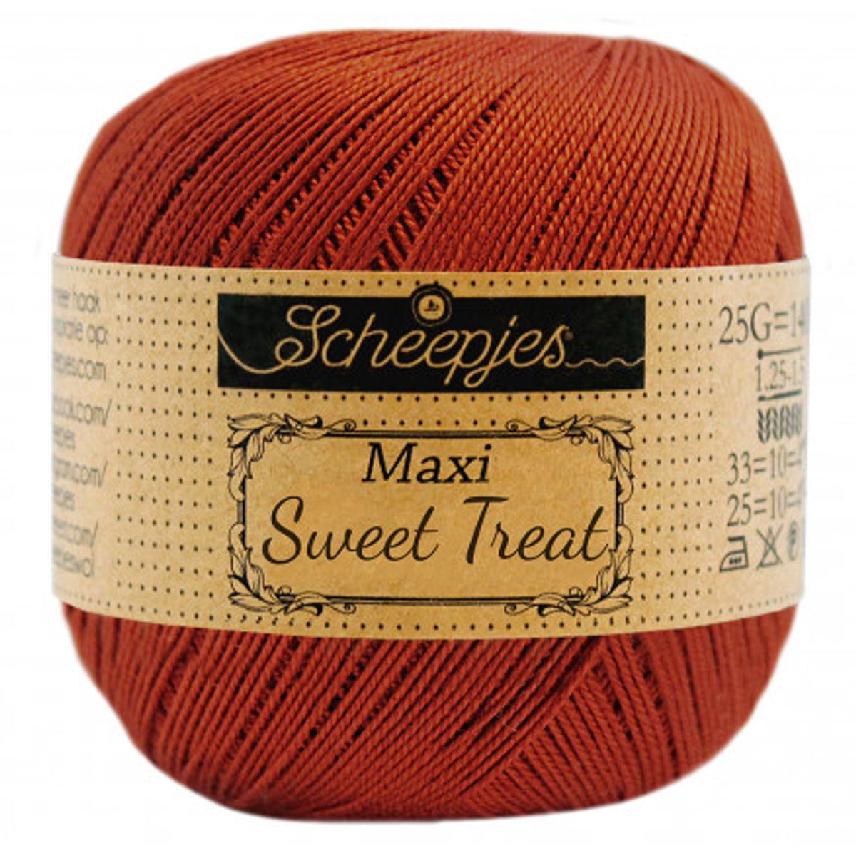 Scheepjes Maxi Sweet Treat Garn Unicolor 388 Rust