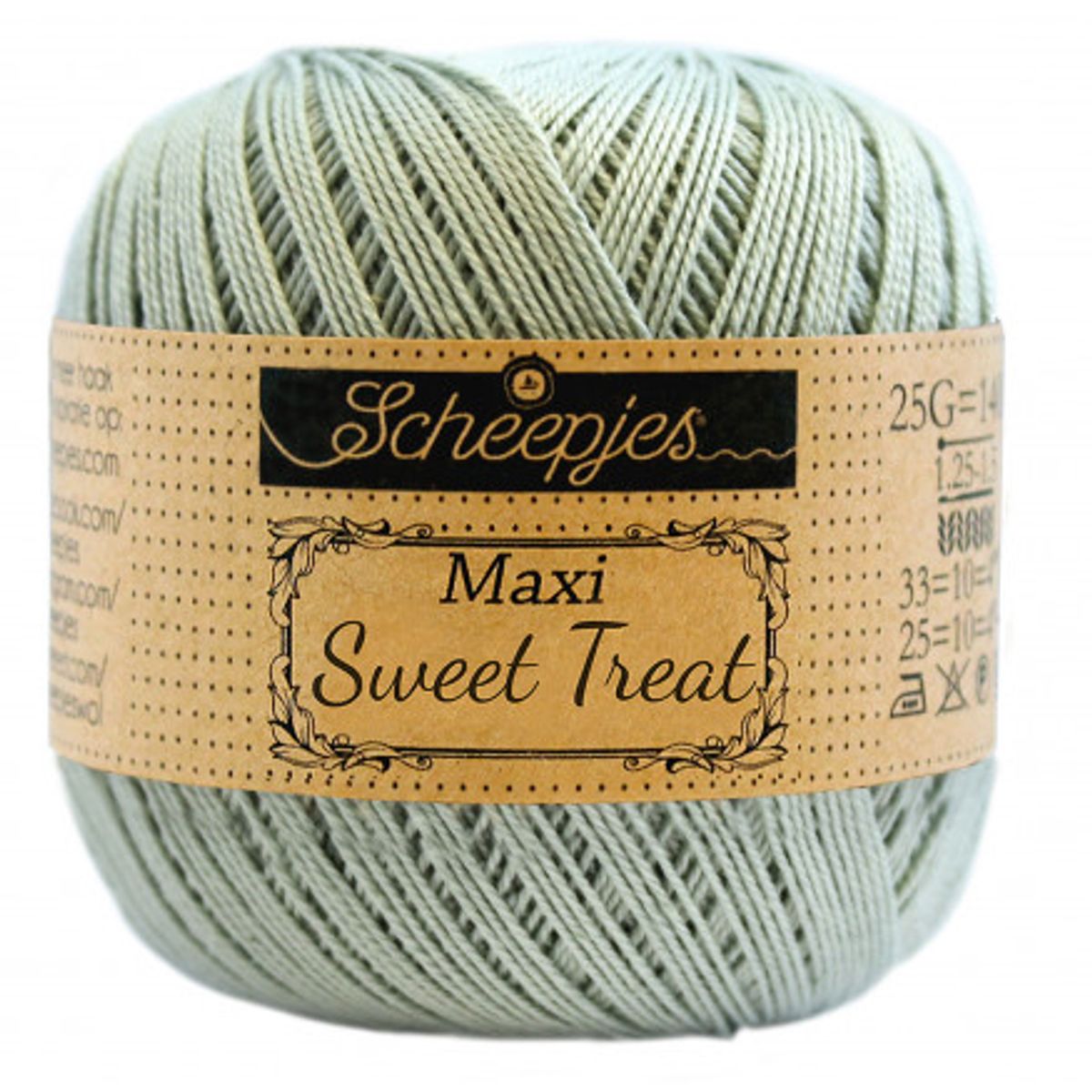 Scheepjes Maxi Sweet Treat Garn Unicolor 402 Silver Green