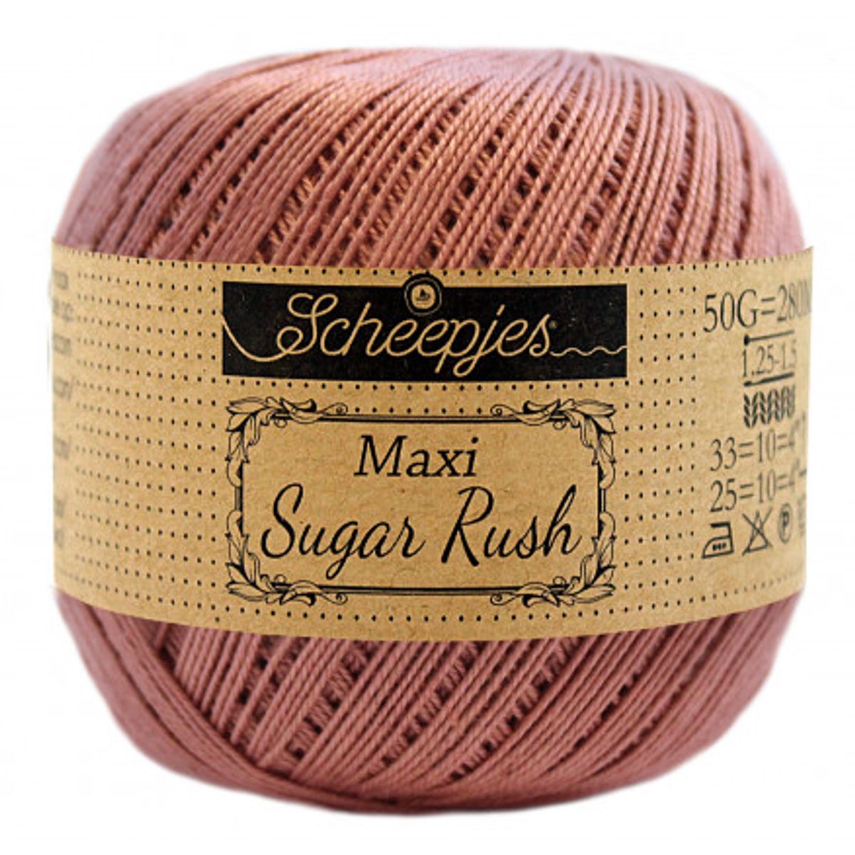 Scheepjes Maxi Sugar Rush Garn Unicolor 776 Antique Rose