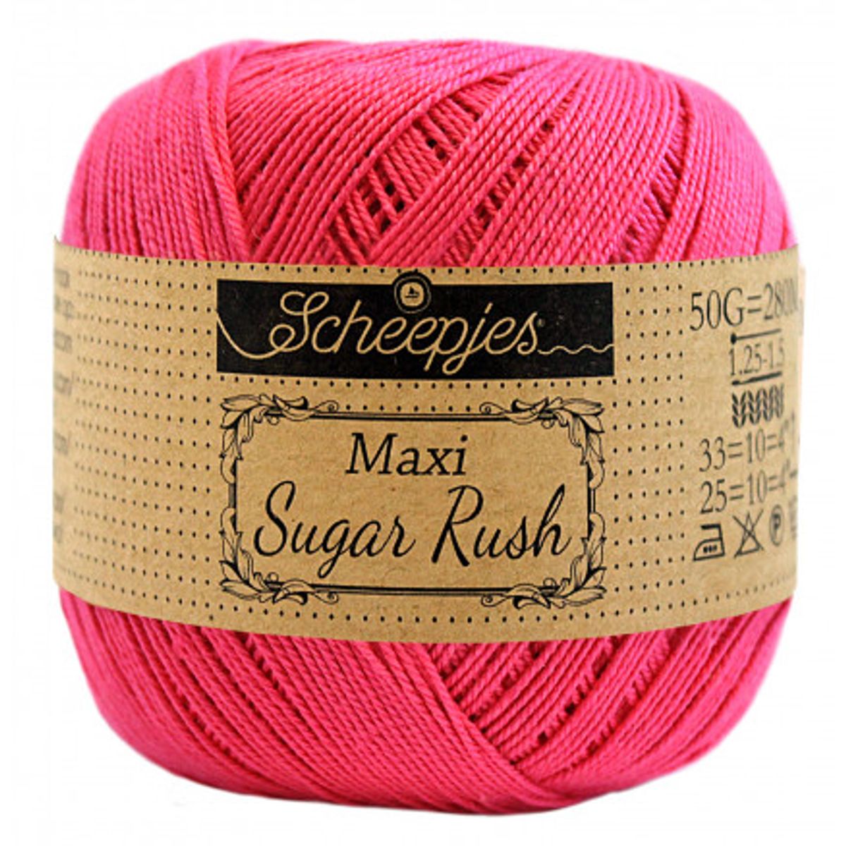 Scheepjes Maxi Sugar Rush Garn Unicolor 786 Fuchsia