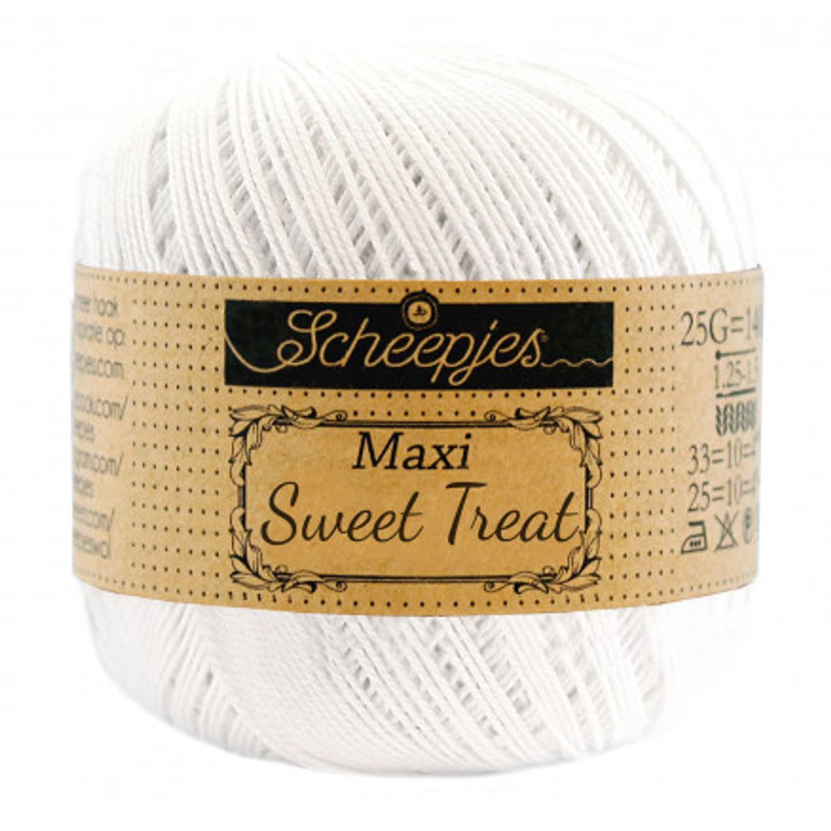 Scheepjes Maxi Sweet Treat Garn Unicolor 106 Snow White