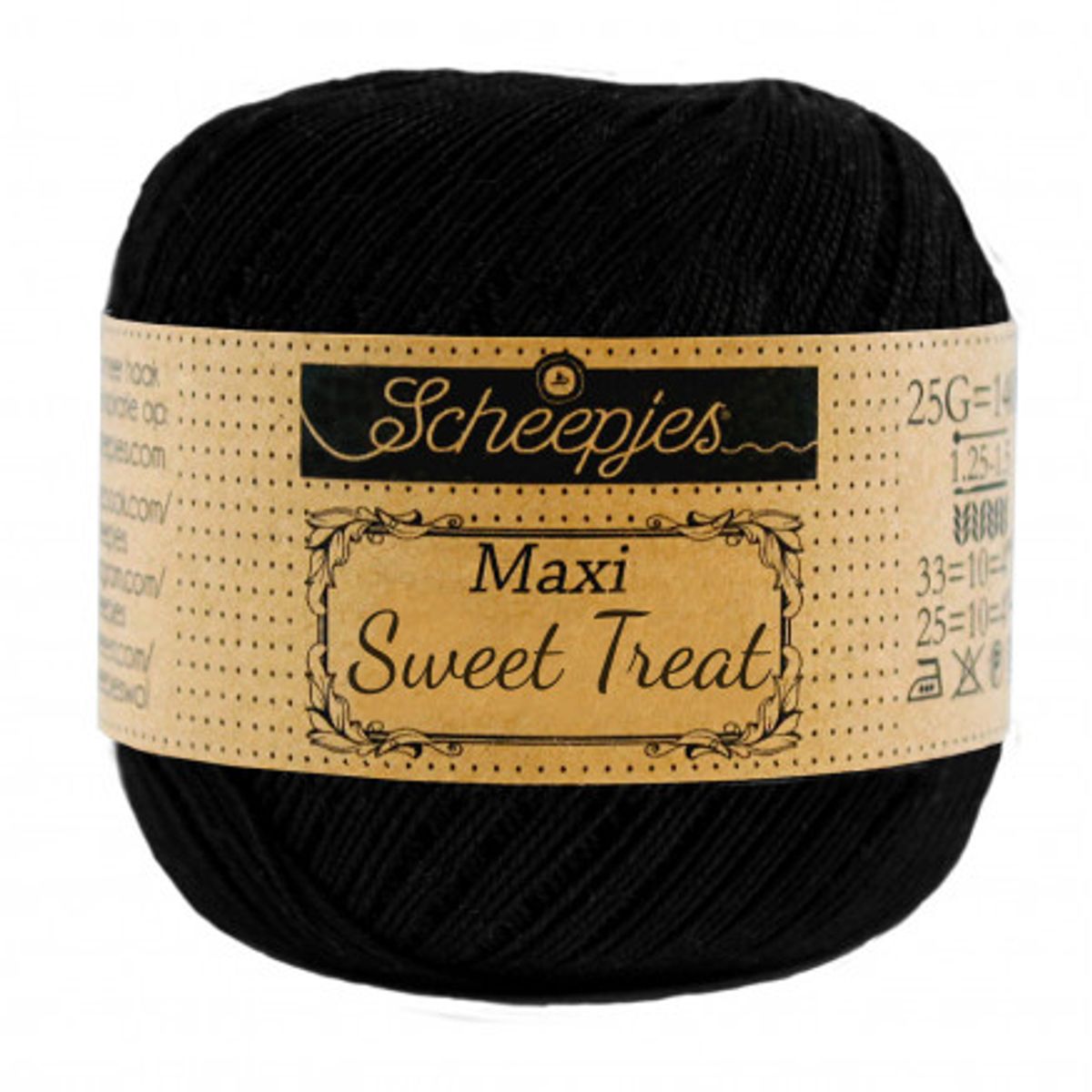 Scheepjes Maxi Sweet Treat Garn Unicolor 110 Black